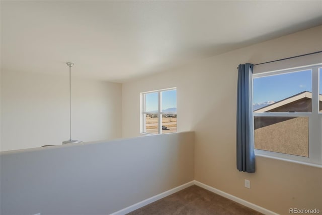 view of carpeted empty room