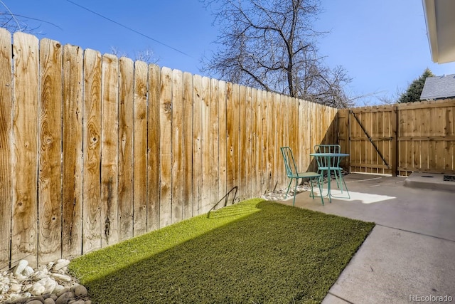 4441 N Meade St, Denver, CO 80211 - view of yard with a patio and a fenced backyard