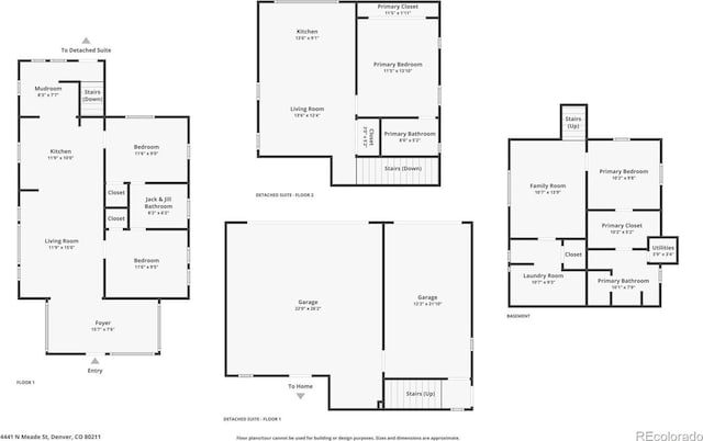 4441 N Meade St, Denver, CO 80211 - plan
