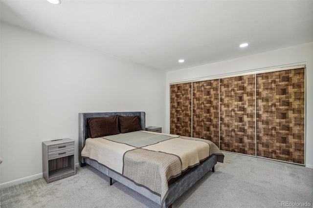 7995 E Mississippi Ave Unit A4, Denver, CO 80247 - bedroom featuring light colored carpet and recessed lighting