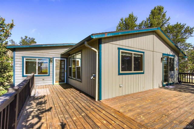 255 Park View Dr, Fairplay, CO 80440 - view of wooden terrace