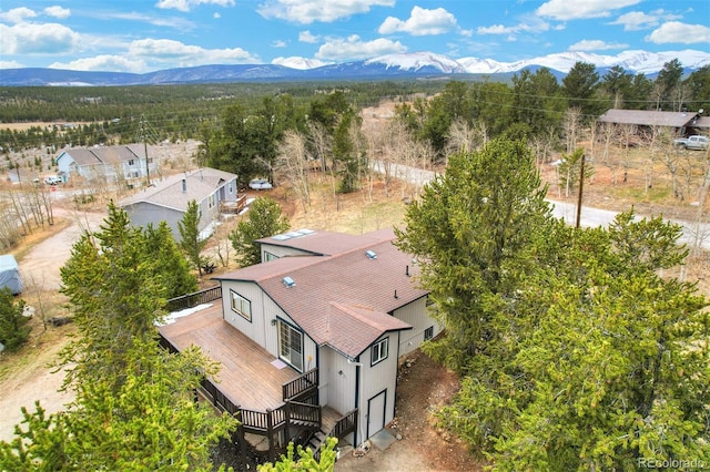 255 Park View Dr, Fairplay, CO 80440 - drone / aerial view featuring a mountain view