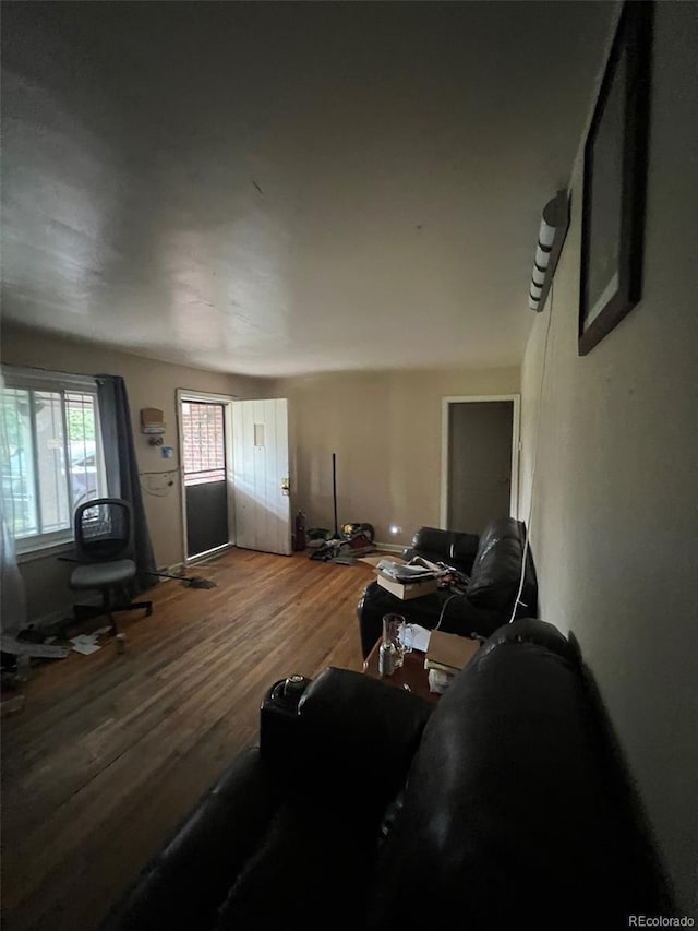 1900 Quebec St, Denver, CO 80220 - living room featuring wood finished floors