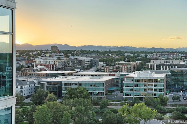 view of city with a mountain view