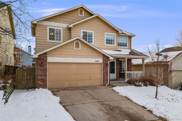 front of property with a porch