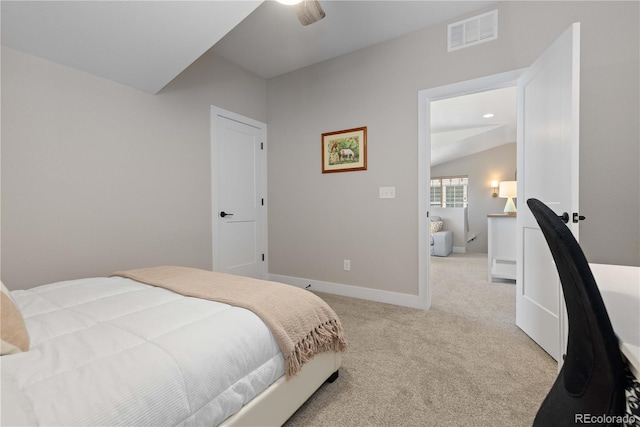13729 Vallejo Loop, Broomfield, CO 80023 - bedroom with carpet flooring, lofted ceiling, and a ceiling fan