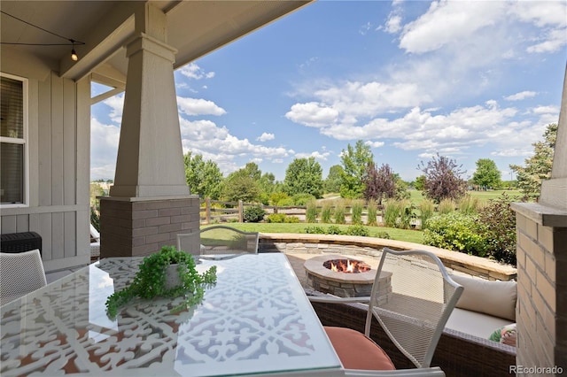 13729 Vallejo Loop, Broomfield, CO 80023 - balcony featuring a fire pit