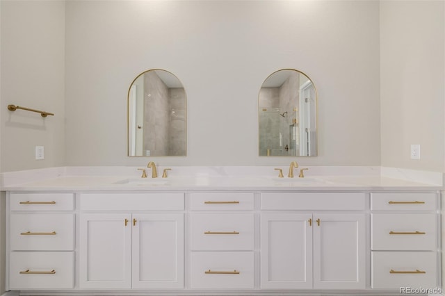 56159 E Tomahawk Ave, Strasburg, CO 80136 - full bath featuring double vanity and a shower