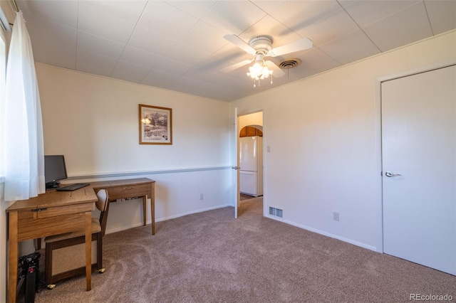 971 Elm Pl, Thornton, CO 80229 - carpeted home office with ceiling fan