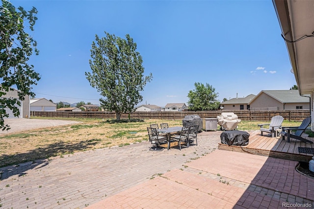 view of patio / terrace featuring a deck