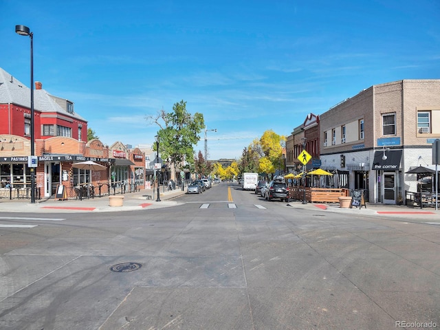 850 20th St Unit 503, Boulder, CO 80302 - view of street with sidewalks, street lights, traffic signs, and curbs
