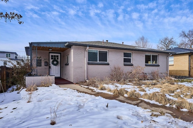 view of ranch-style house