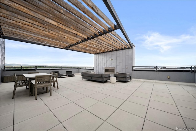 1898 S Bannock St Unit 202, Denver, CO 80223 - view of patio / terrace with a pergola and outdoor dining space