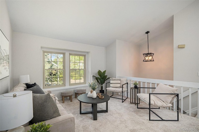 11797 W Aqueduct Dr, Littleton, CO 80127 - living room with lofted ceiling and light colored carpet