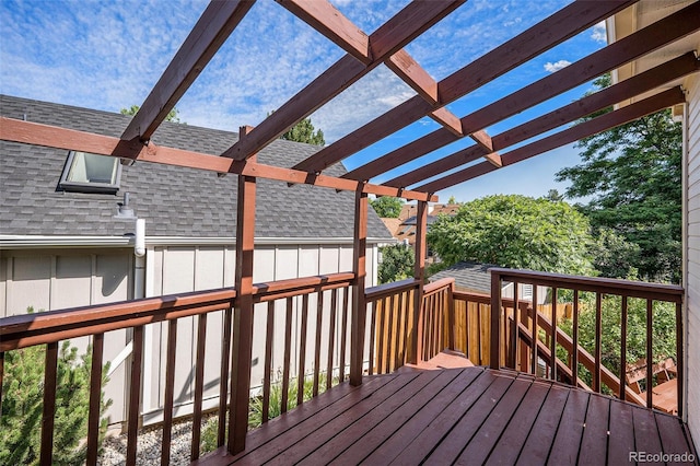 11797 W Aqueduct Dr, Littleton, CO 80127 - wooden terrace featuring a pergola