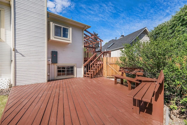 11797 W Aqueduct Dr, Littleton, CO 80127 - deck featuring stairs