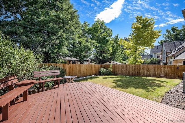 11797 W Aqueduct Dr, Littleton, CO 80127 - wooden terrace featuring a fenced backyard
