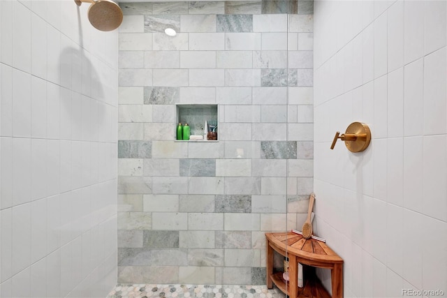3196 S Newport St, Denver, CO 80224 - bathroom with a tile shower