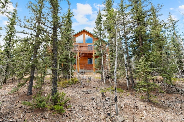 exterior space with a deck