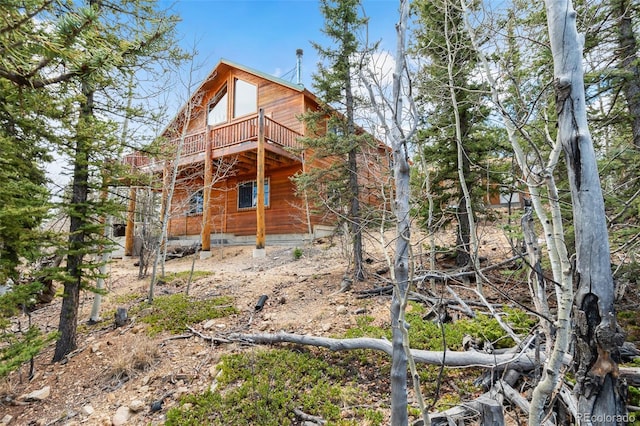 view of back of property