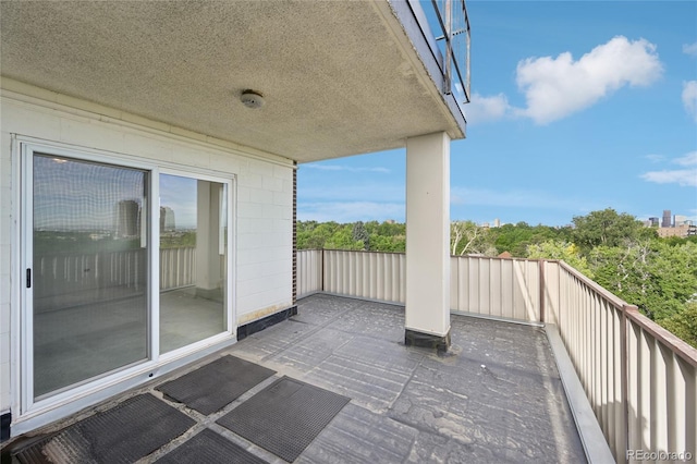 view of balcony