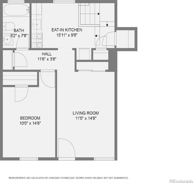 4418 W 11th Ave, Denver, CO 80204 - view of floor plan / room layout