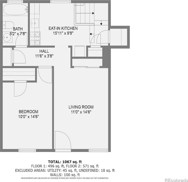4418 W 11th Ave, Denver, CO 80204 - view of property floor plan