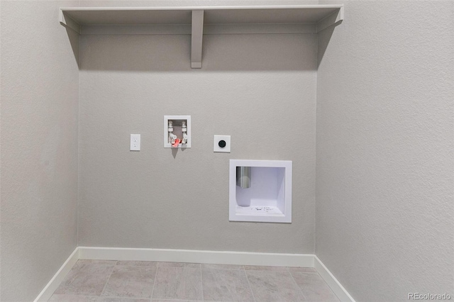 14259 Beebalm Ave, Parker, CO 80134 - laundry room with hookup for an electric dryer, hookup for a washing machine, and baseboards
