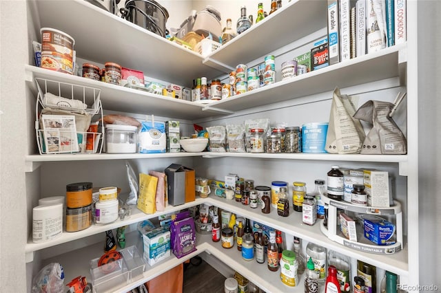 view of pantry