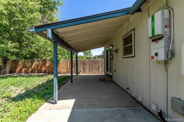 3735 S Lewiston St, Aurora, CO 80013 - view of patio / terrace with an attached carport