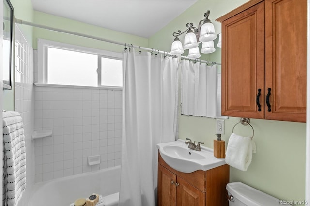 2248 Lima St, Aurora, CO 80010 - bathroom featuring vanity and shower / tub combo with curtain