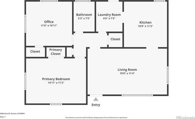 2248 Lima St, Aurora, CO 80010 - view of home floor plan