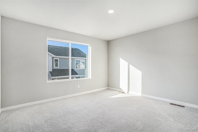 view of carpeted empty room