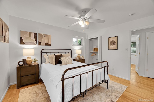 1030 Kohl St, Broomfield, CO 80020 - bedroom with light wood-style floors and ceiling fan