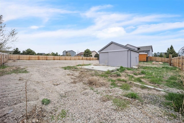 11640 Cranston Dr, Peyton, CO 80831 - view of yard with an outbuilding and a fenced backyard