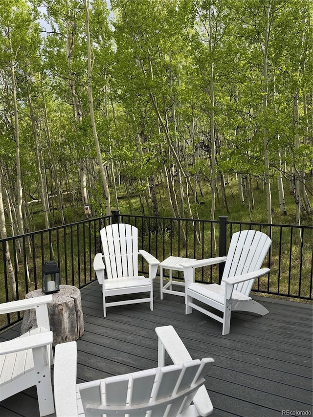 47 Lumberjack Rd, Fairplay, CO 80440 - view of wooden terrace