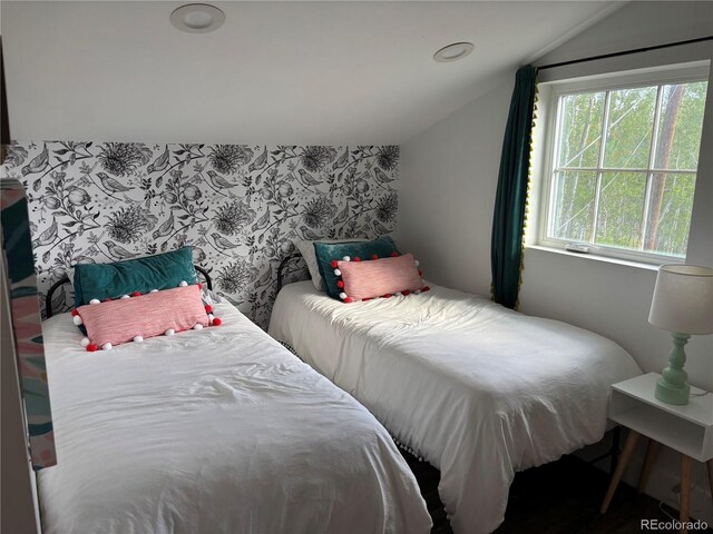 47 Lumberjack Rd, Fairplay, CO 80440 - bedroom featuring vaulted ceiling