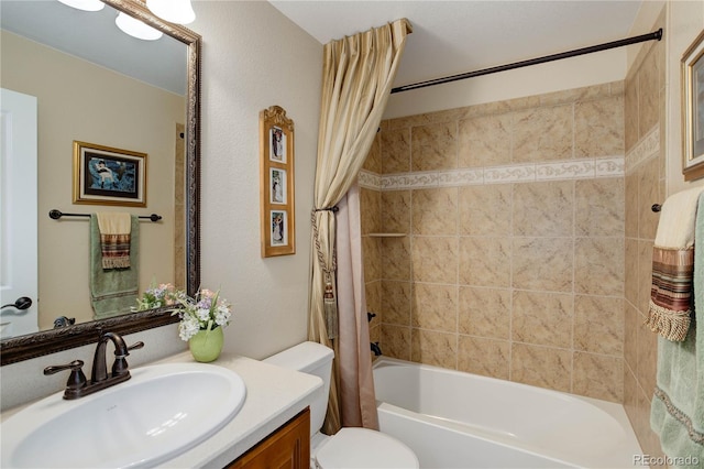 9546 Firenze Way, Highlands Ranch, CO 80126 - full bathroom featuring toilet, shower / tub combo, and vanity