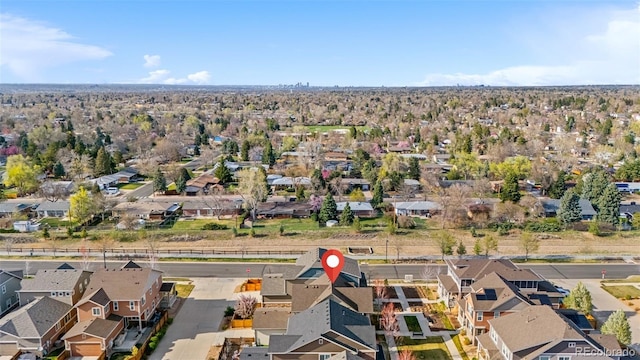 birds eye view of property featuring a residential view