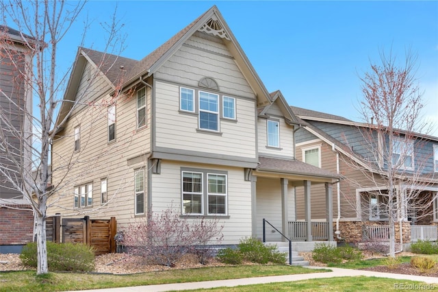 craftsman-style home featuring a porch