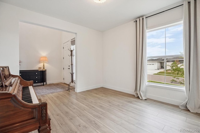 14423 Shasta Daisy Ln, Parker, CO 80134 - sitting room with light wood-type flooring and baseboards