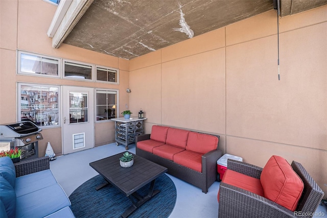 1925 W 32nd Ave Unit 404, Denver, CO 80211 - view of patio / terrace featuring outdoor lounge area and a grill