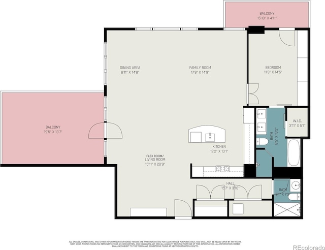 1925 W 32nd Ave Unit 404, Denver, CO 80211 - home floor plan