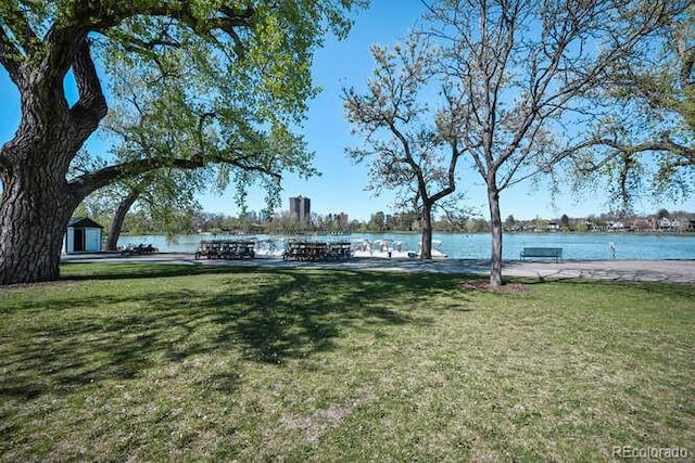 1027 S University Blvd, Denver, CO 80209 - view of home's community with a yard and a water view