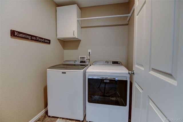 5837 High Timber Cir, Castle Rock, CO 80104 - clothes washing area featuring washer and clothes dryer and cabinet space