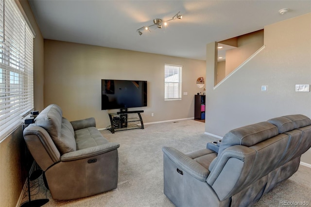 5837 High Timber Cir, Castle Rock, CO 80104 - carpeted living area featuring baseboards