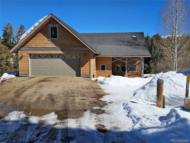 view of front of house featuring driveway