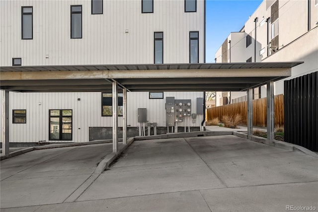 1242 Yates St Unit U2, Denver, CO 80204 - exterior space with covered parking and a metal roof