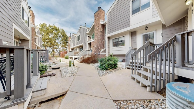 view of patio featuring a residential view