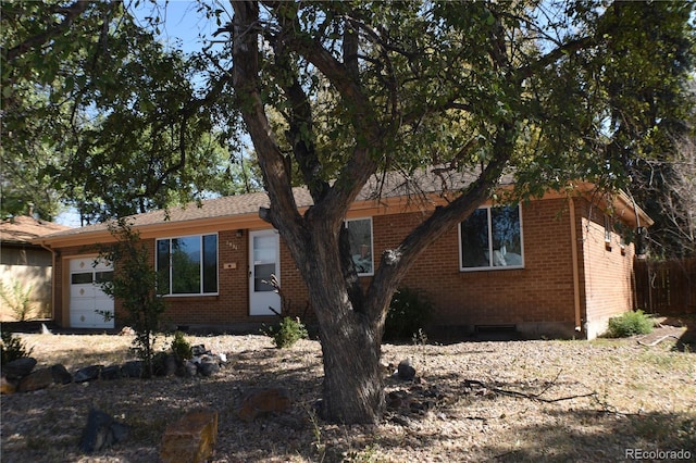 ranch-style house with a garage